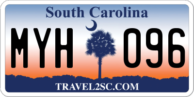 SC license plate MYH096