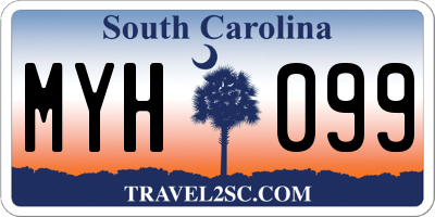 SC license plate MYH099