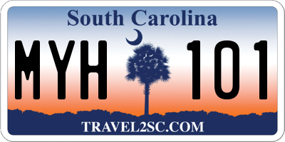 SC license plate MYH101