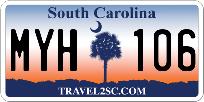 SC license plate MYH106