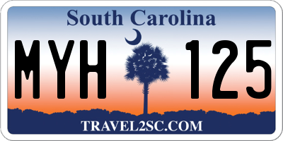 SC license plate MYH125