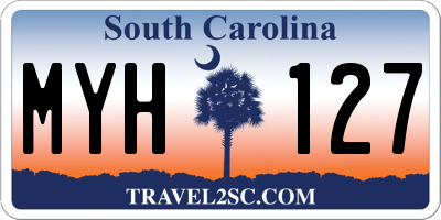 SC license plate MYH127