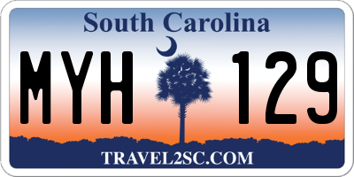 SC license plate MYH129