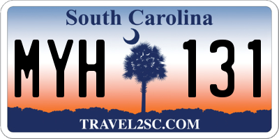 SC license plate MYH131
