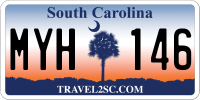 SC license plate MYH146