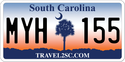 SC license plate MYH155