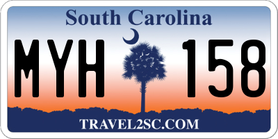 SC license plate MYH158