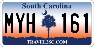 SC license plate MYH161