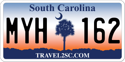 SC license plate MYH162