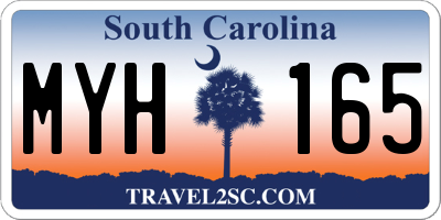 SC license plate MYH165