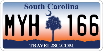 SC license plate MYH166