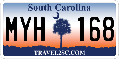 SC license plate MYH168
