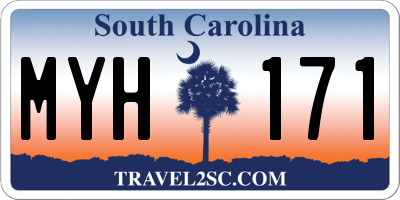 SC license plate MYH171