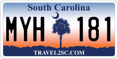 SC license plate MYH181