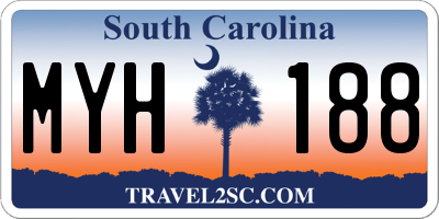 SC license plate MYH188