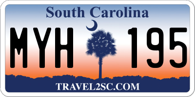 SC license plate MYH195