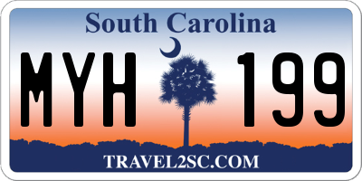 SC license plate MYH199
