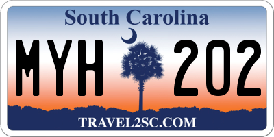 SC license plate MYH202