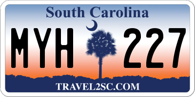 SC license plate MYH227