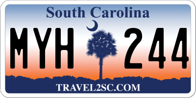 SC license plate MYH244