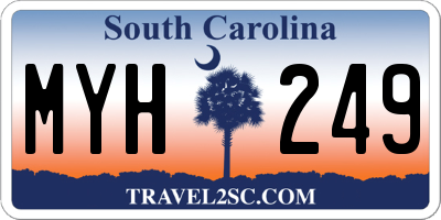 SC license plate MYH249