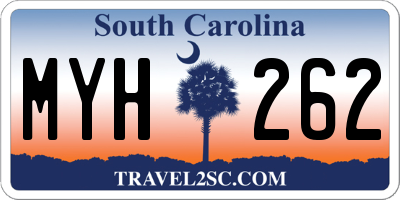 SC license plate MYH262