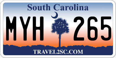SC license plate MYH265