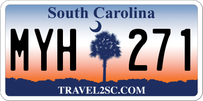 SC license plate MYH271