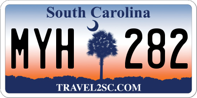 SC license plate MYH282