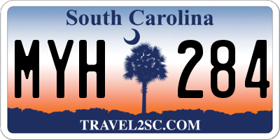 SC license plate MYH284