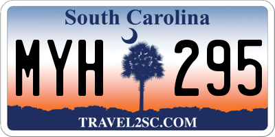 SC license plate MYH295