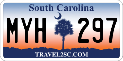 SC license plate MYH297