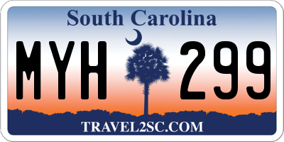 SC license plate MYH299