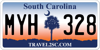 SC license plate MYH328