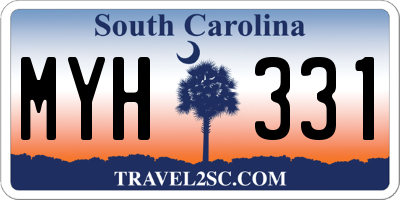 SC license plate MYH331