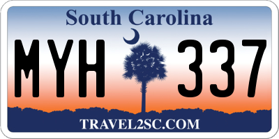 SC license plate MYH337