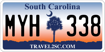 SC license plate MYH338