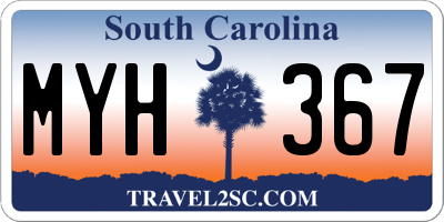 SC license plate MYH367