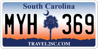 SC license plate MYH369