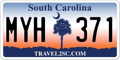 SC license plate MYH371