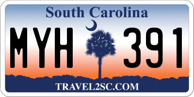 SC license plate MYH391