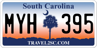 SC license plate MYH395