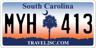 SC license plate MYH413