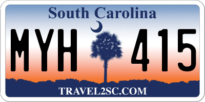 SC license plate MYH415
