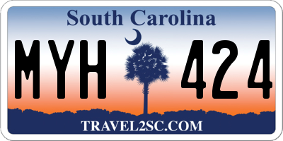 SC license plate MYH424