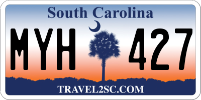 SC license plate MYH427