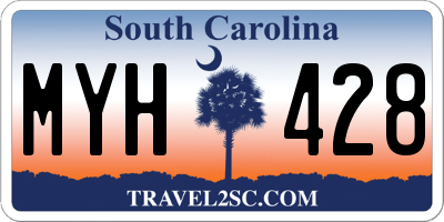SC license plate MYH428