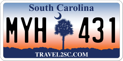 SC license plate MYH431