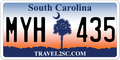 SC license plate MYH435