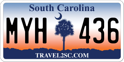SC license plate MYH436